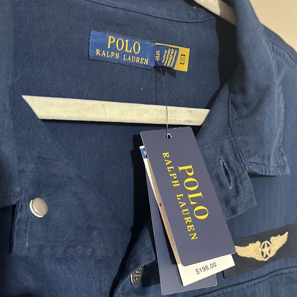Xl polo by Ralph Lauren military style button up shirt with beautiful detail - Picture 2 of 4
